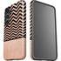 Rose Gold Chevron Split Galaxy S24 Plus Impact Case